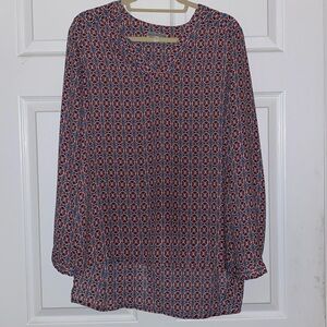 Pleione geometric blouse